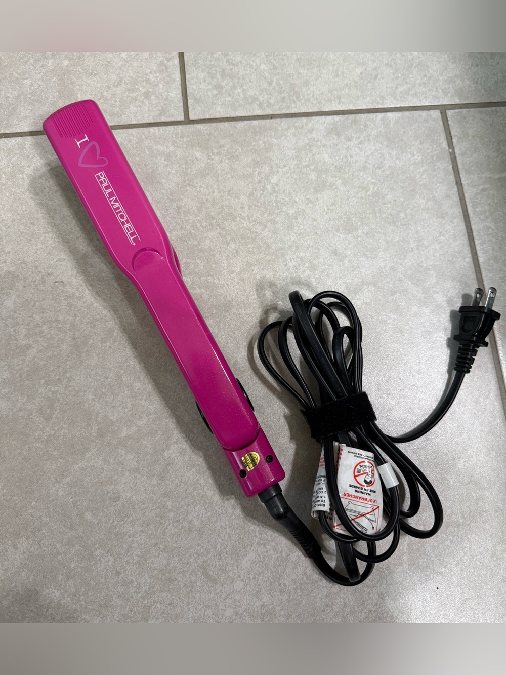 Paul Mitchell Hot Pink Hair Straightener with Swivel Cord